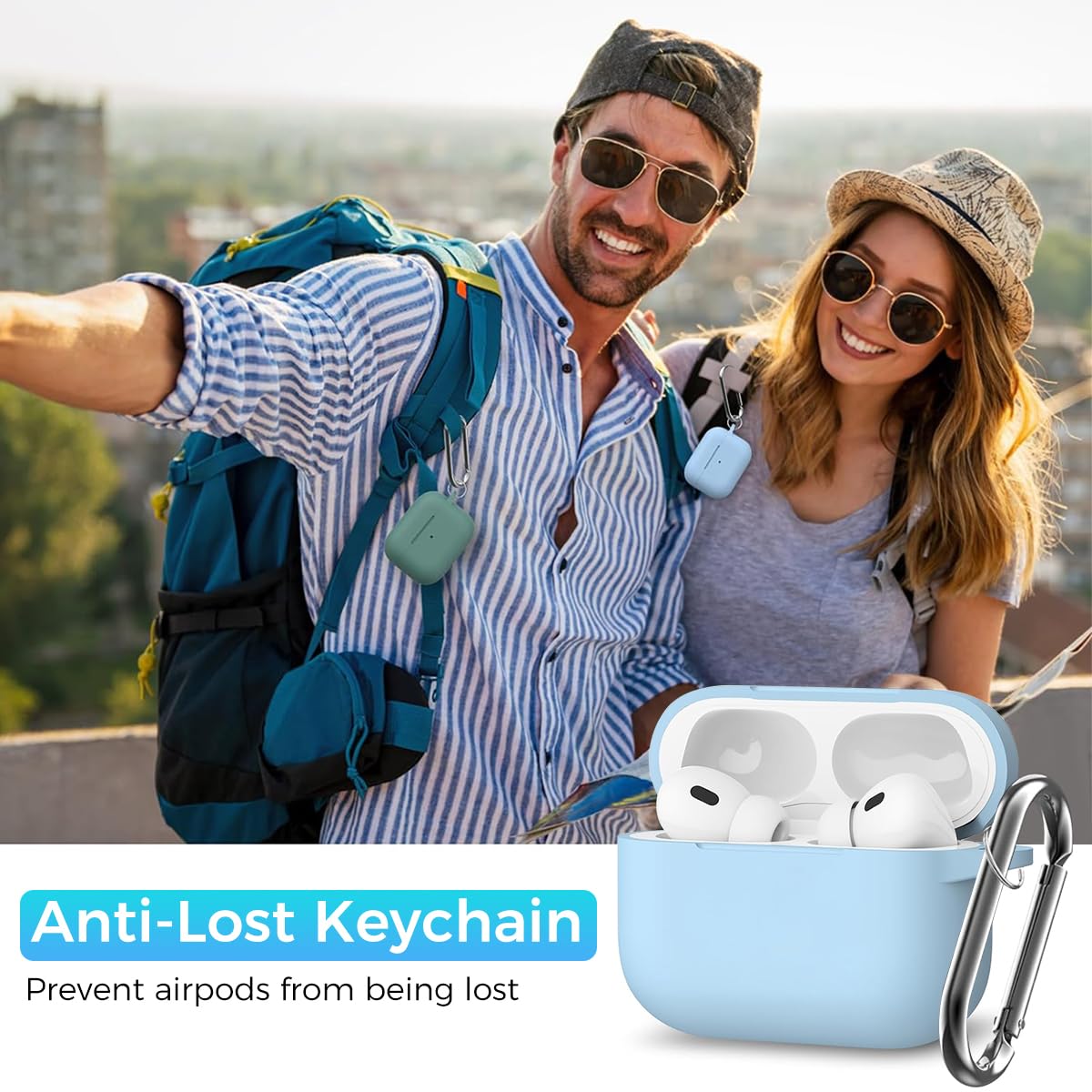 ZORBES® for AirPods Pro 2nd Generation Case Protective Silicone Cover with Carabiner & Dual-Headed Earbud Cleaning Pen Anti-Scratch AirPods Pro 2 Case for Apple AirPods Pro 2nd Generation Case, Blue ZORBES® for AirPods Pro 2nd Generation Case Protective Silicone Cover with Carabiner & Dual-Headed Earbud Cleaning Pen Anti-Scratch AirPods Pro 2 Case for Apple AirPods Pro 2nd Generation Case, Blue